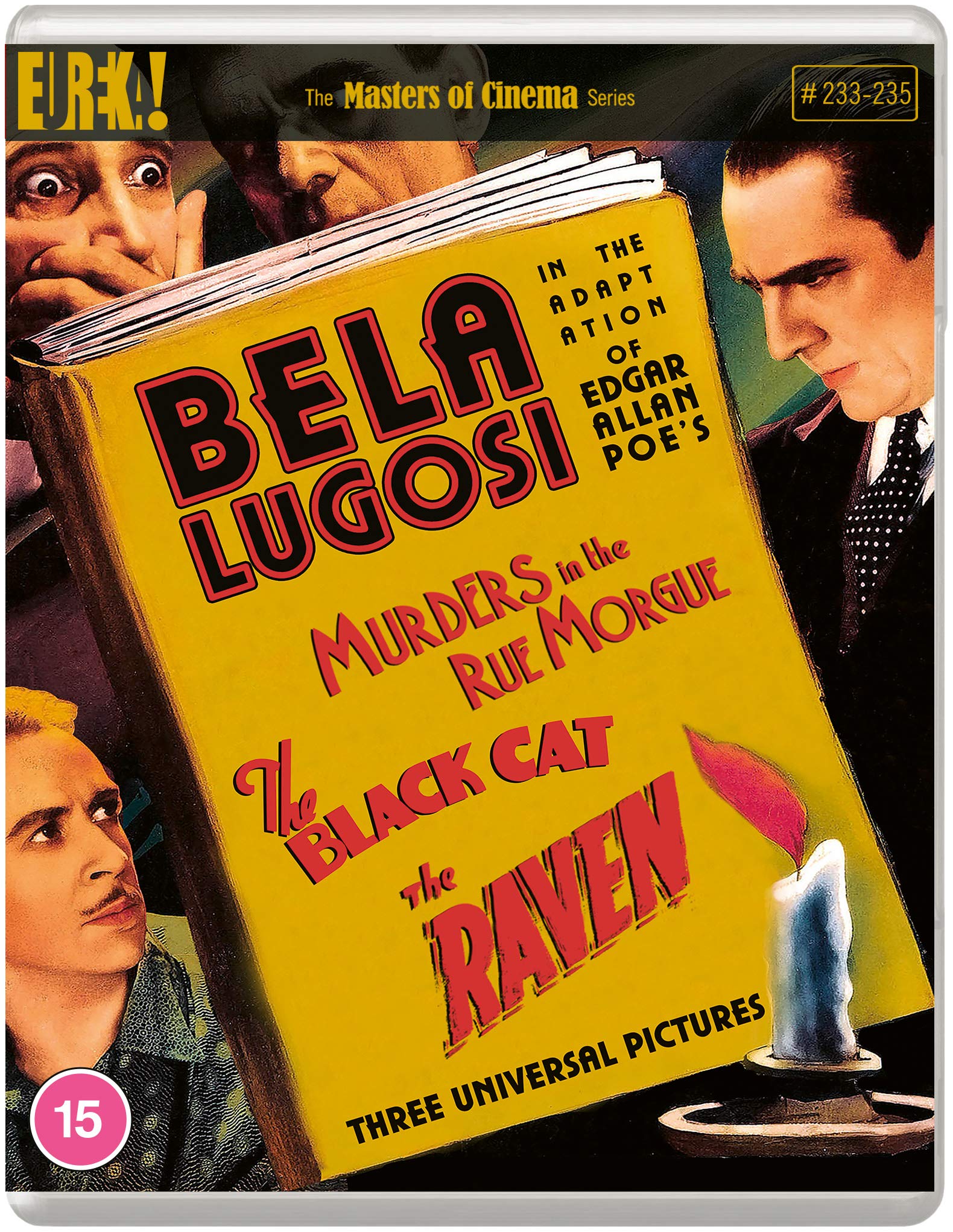 MURDERS IN THE RUE MORGUE / THE BLACK CAT / THE RAVEN: Three Edgar Allan Poe Adaptations Starring Bela Lugosi (Masters of Cinema) STANDARD EDITION BLU-RAY Movies