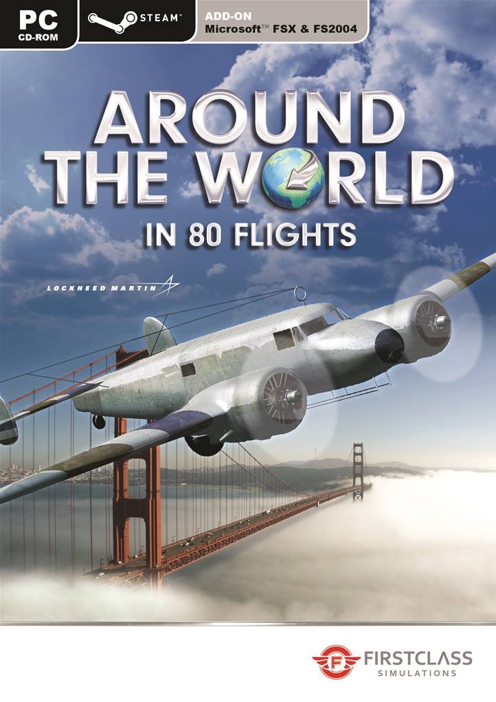 Around The World in 80 flights : flight simulator X and STEAM game