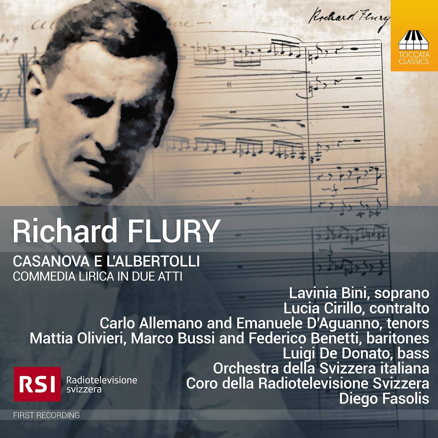 Flury, Richard : Casanova E l'Albertolli cd