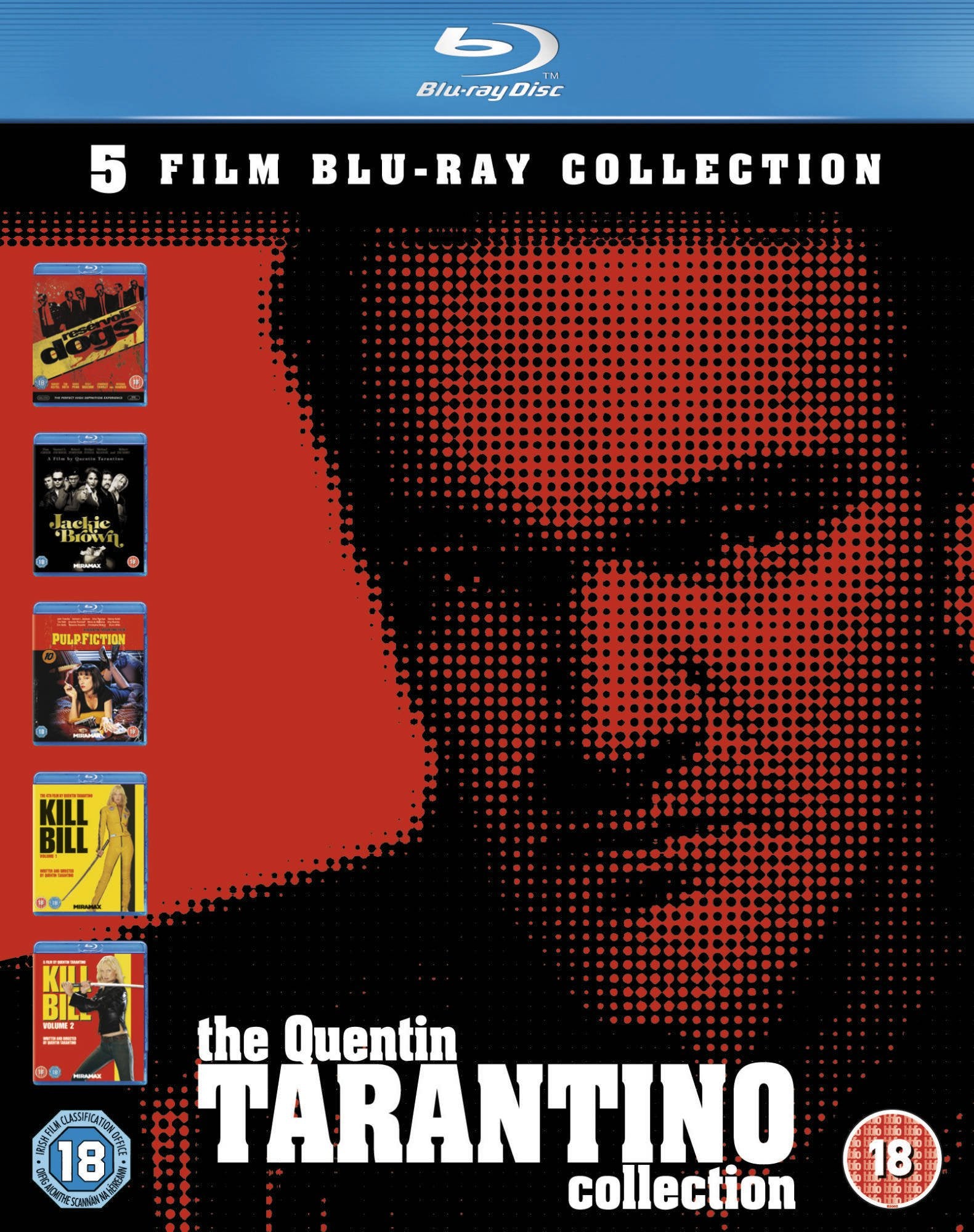 Quentin Tarantino Boxset - Reservoir Dogs / Pulp Fiction / Jackie Brown Kill Bill 1 / Kill Bill 2 Films