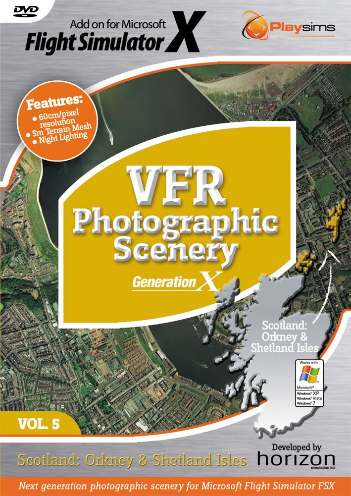 VFR Scenery Vol 5 Scotland (Orkney & Shetland Isles) (PC) (Import Anglais) dvd