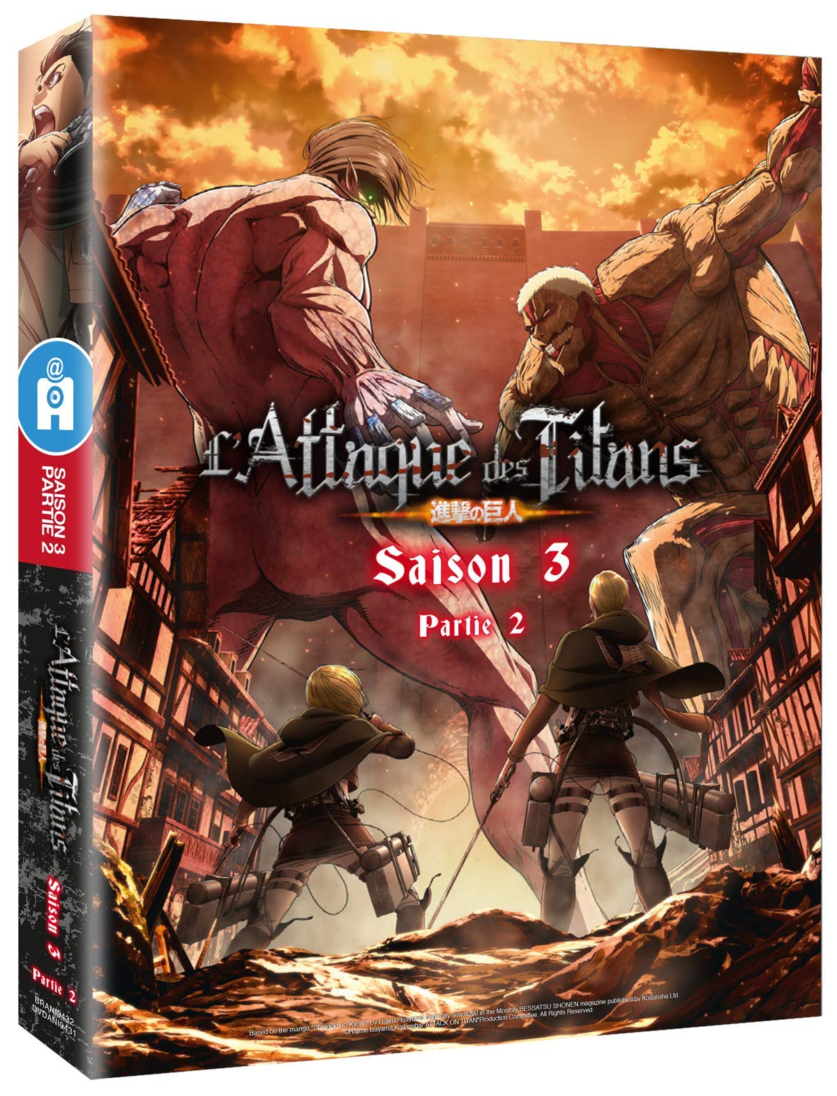 L'Attaque des Titans-Saison 3, Box 2/2 dvd