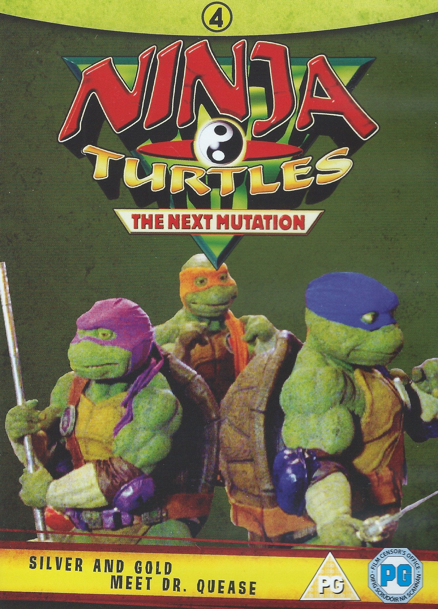 Ninja Turtles 4 The Next Mutation Silver and Gold and Meet Dr. Quease Films