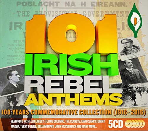 101 Irish Rebel Anthems (100 Years Commemorative Collection) 5 CD Box Set Music