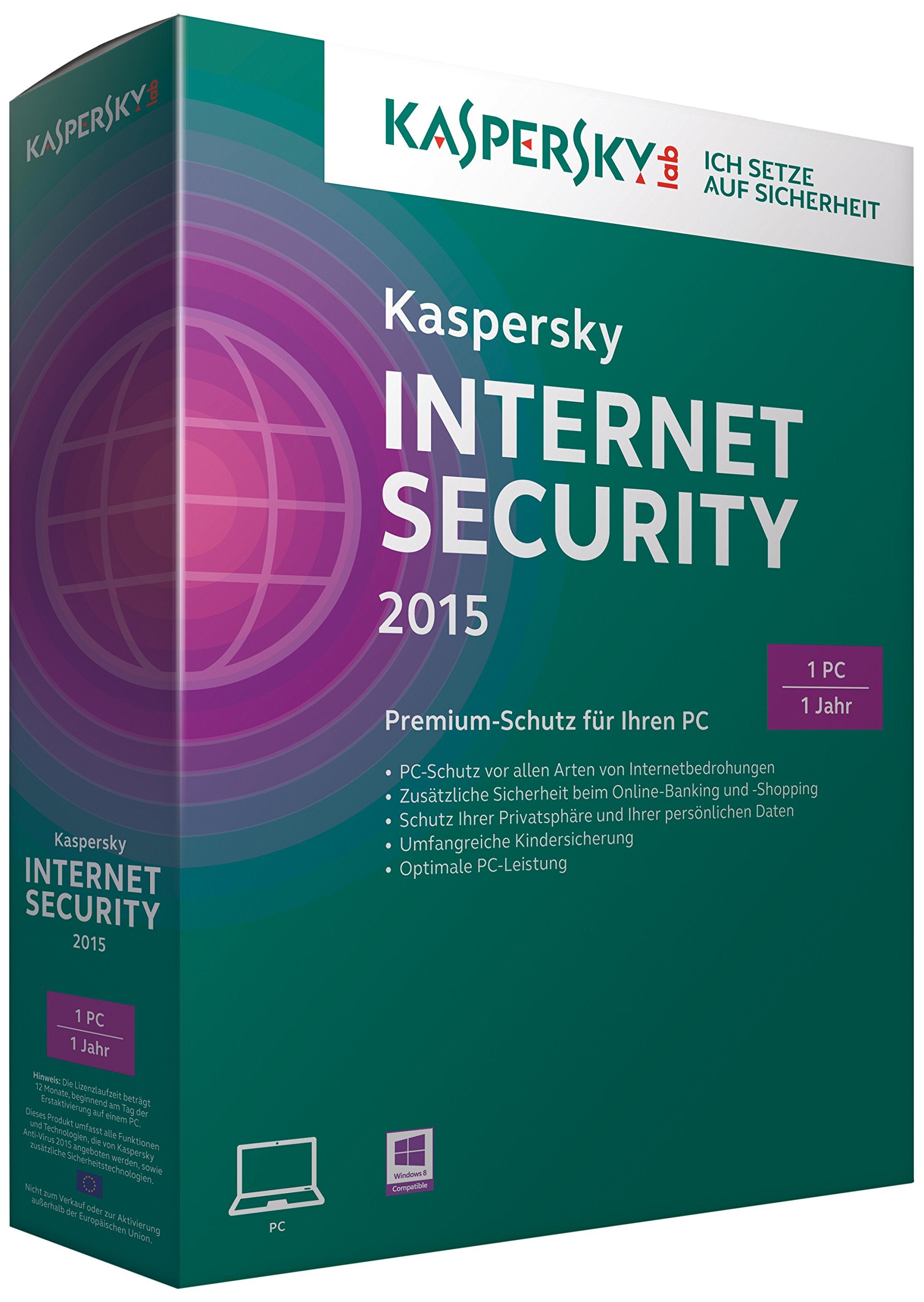 Kaspersky Internet Security 2015. Für Windows XP/Vista/7/8/8.1 Other software