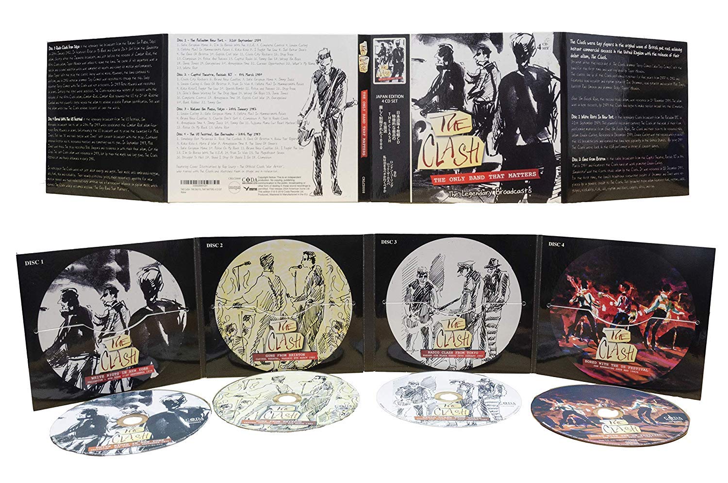 THE CLASH - THE ONLY BAND THAT MATTERS: DELUXE EDITION 4 CD SET Music