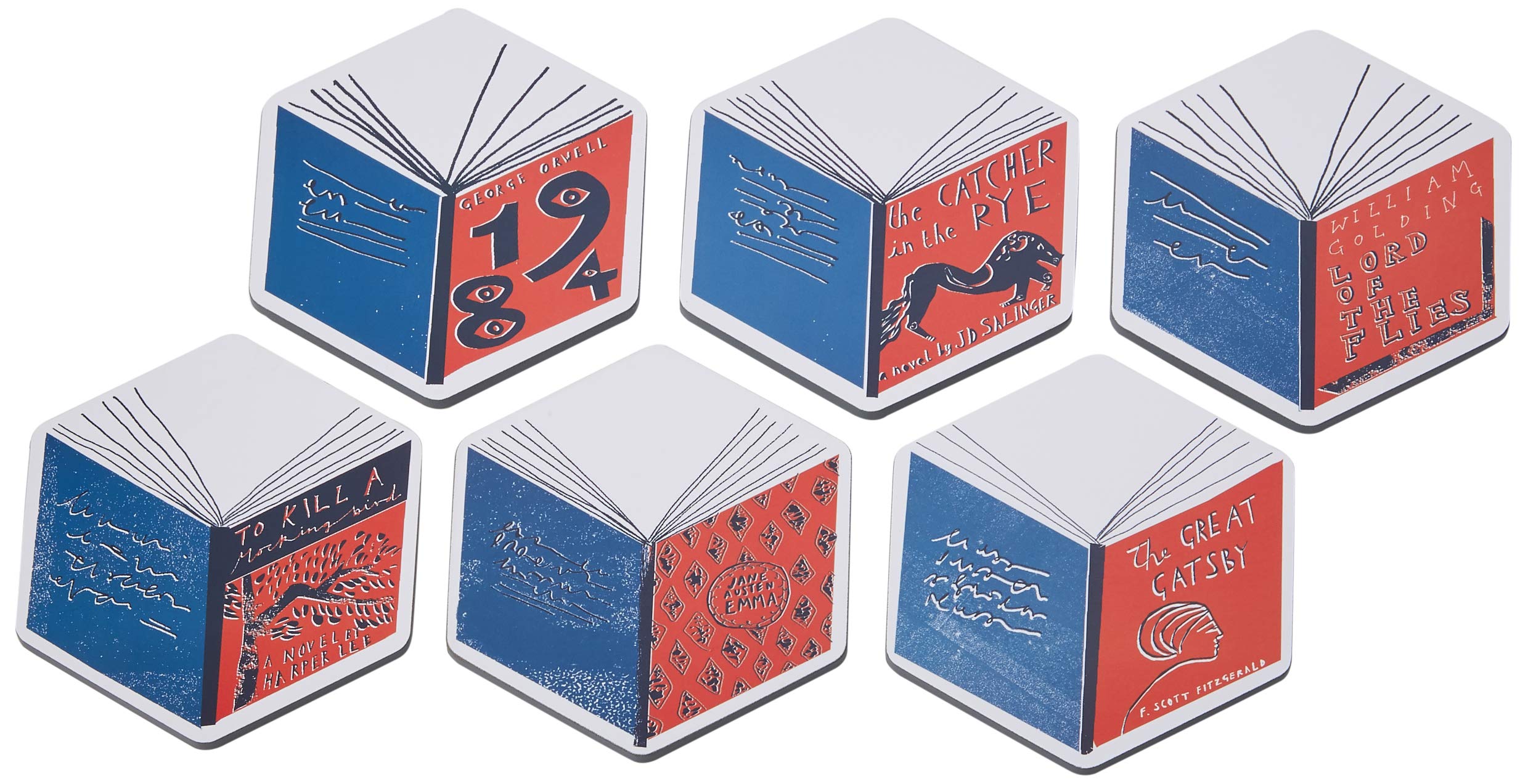 Product Image: Isometric Books Set of 6 Coasters