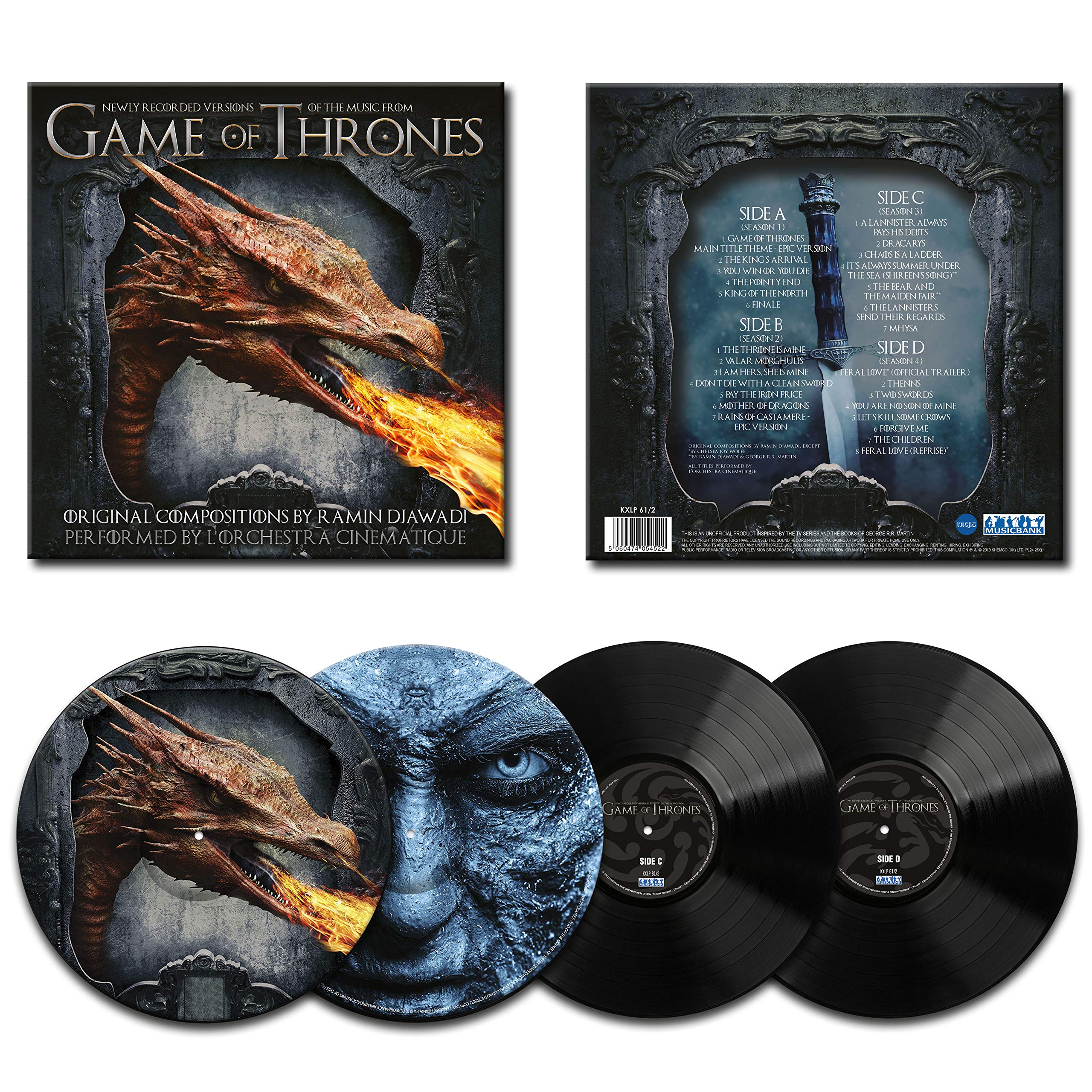 Game of Thrones Vol.1-180 Gram Vinyl+Picture Soundtracks & Musicals