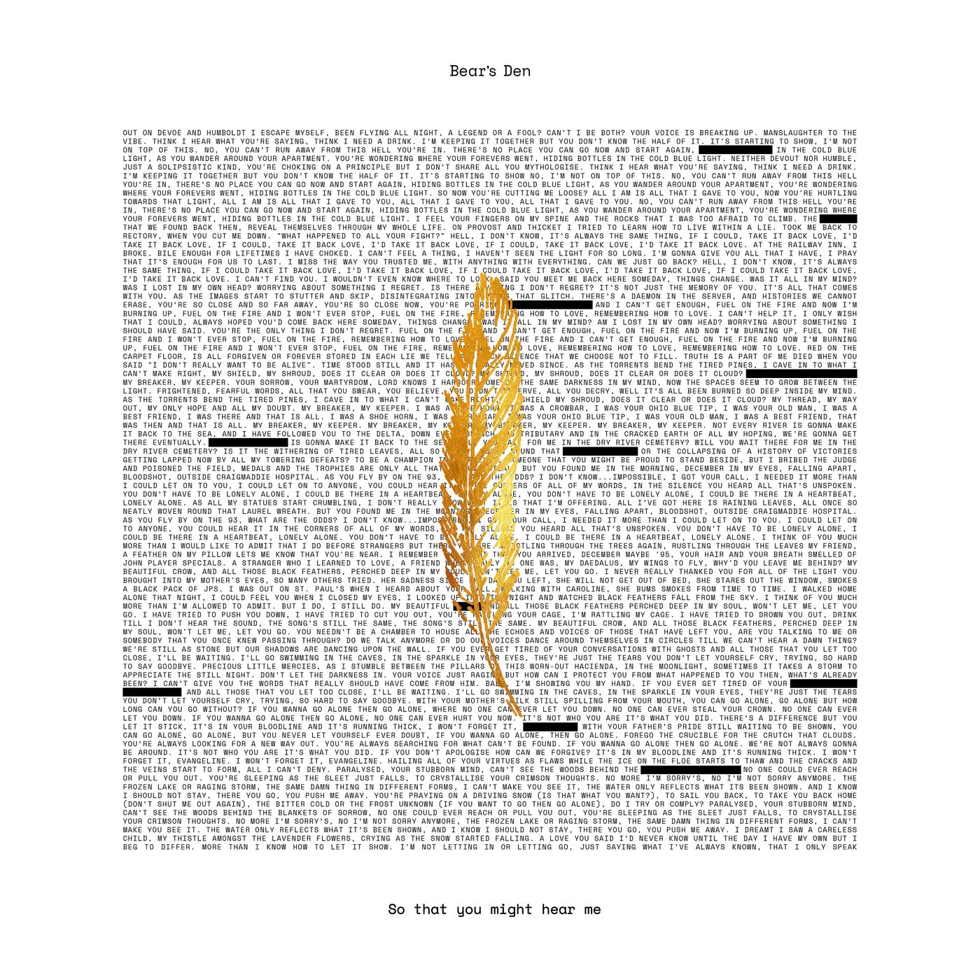 Product Image: So That You Might Hear Me