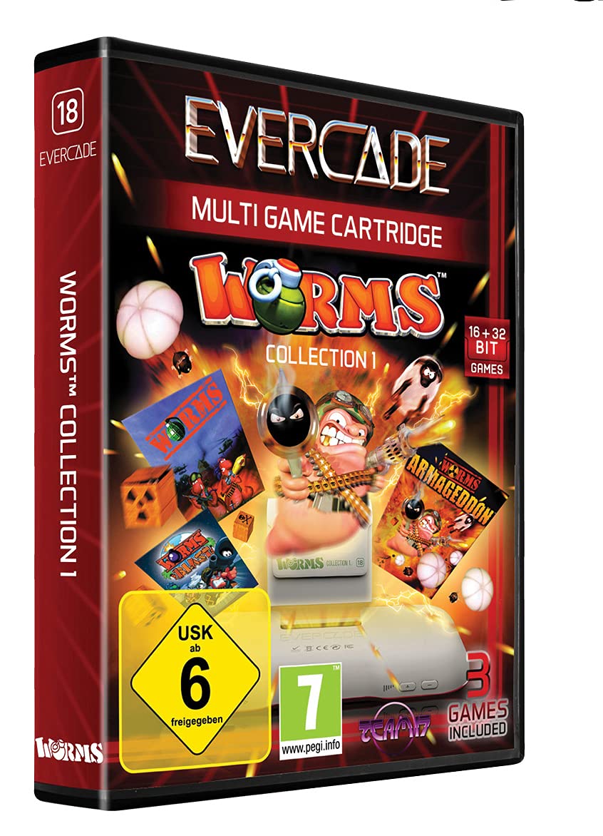 Blaze Evercade Worms Cartridge 1 game