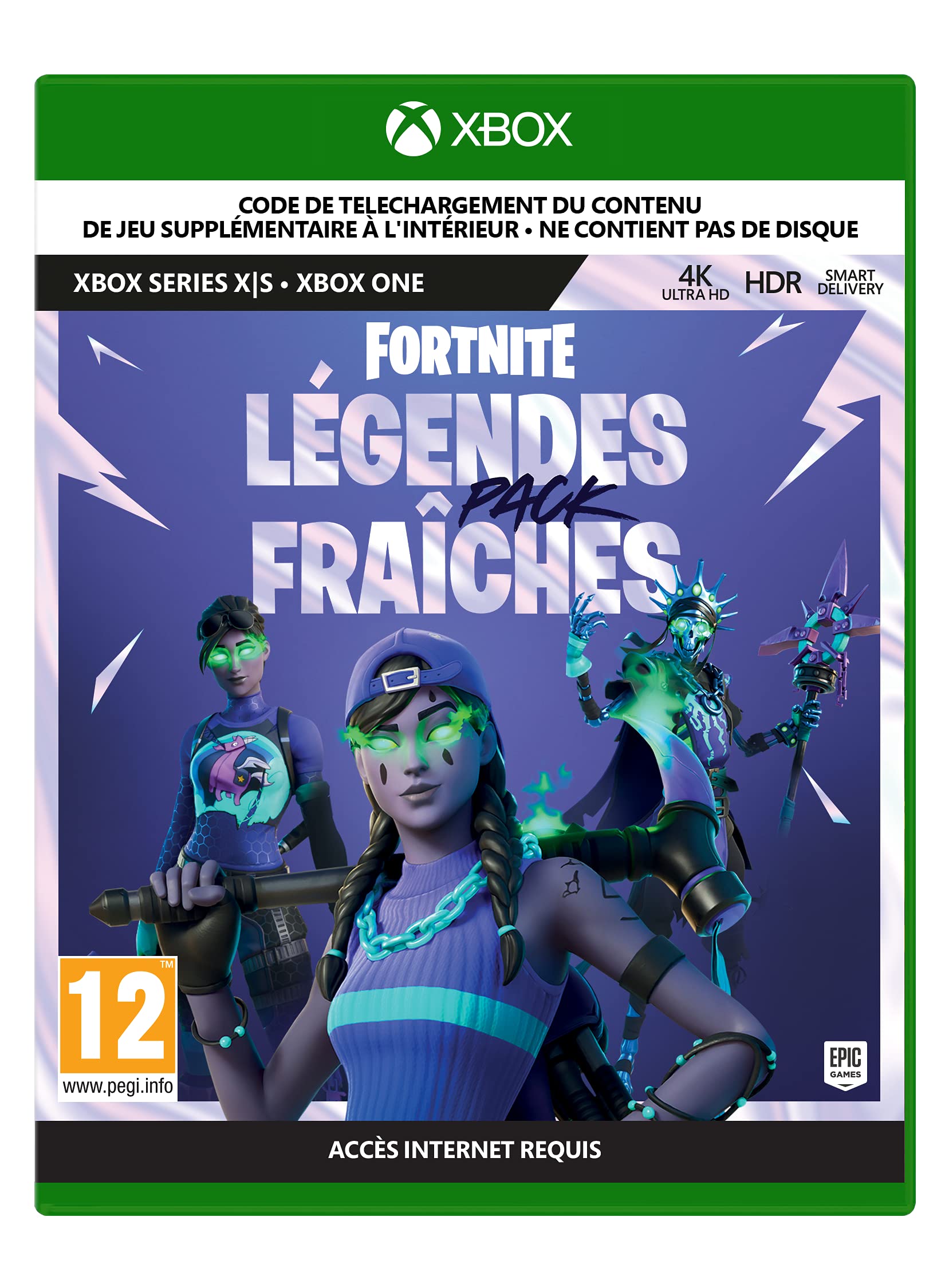 Fortnite: Legendes Fraiches Pack (code de téléchargement du jeu dans la boîte) - Xbox game