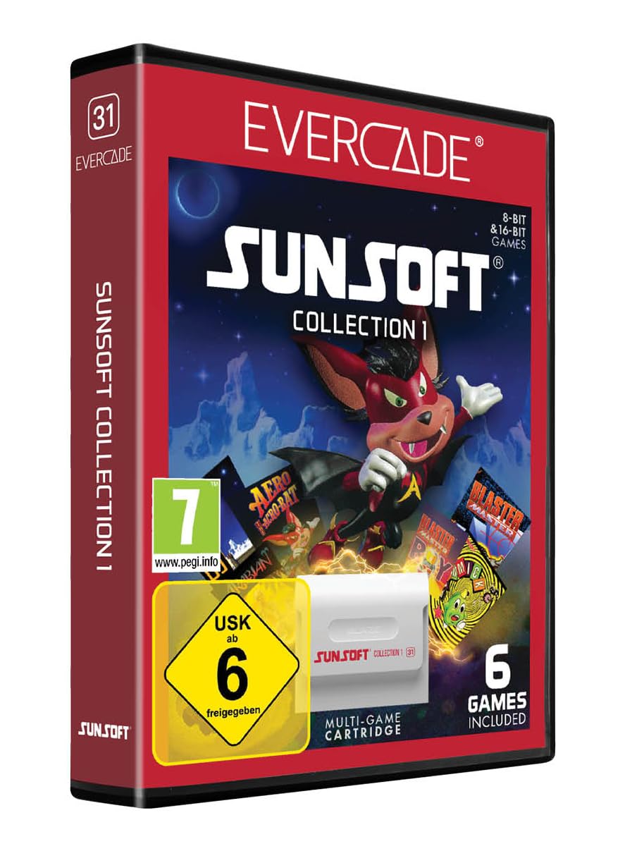 Blaze Evercade Sunsoft Collection 1 Cartridge Games
