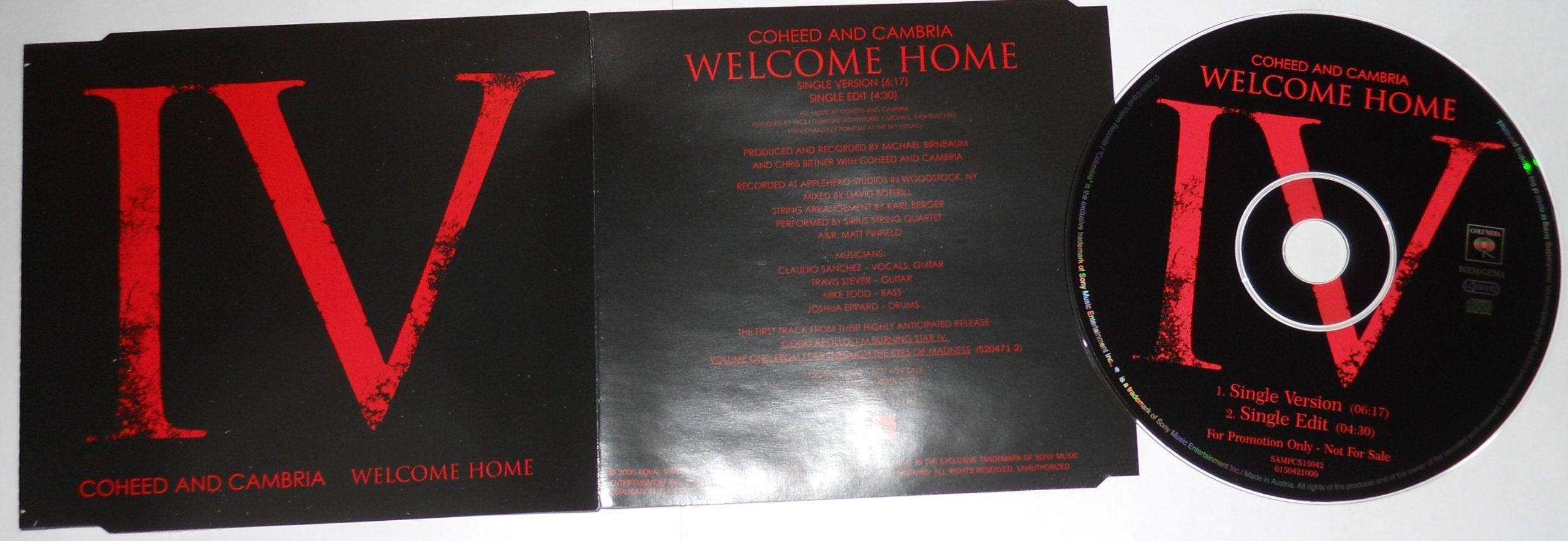 Welcome Home (Single) Music