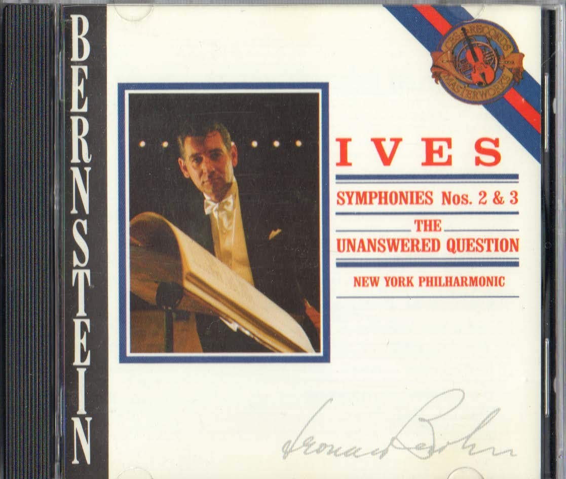 charles ives: symphony no.2 & no.3, the answered question, leonard bernstein & new york philarmonic dvd