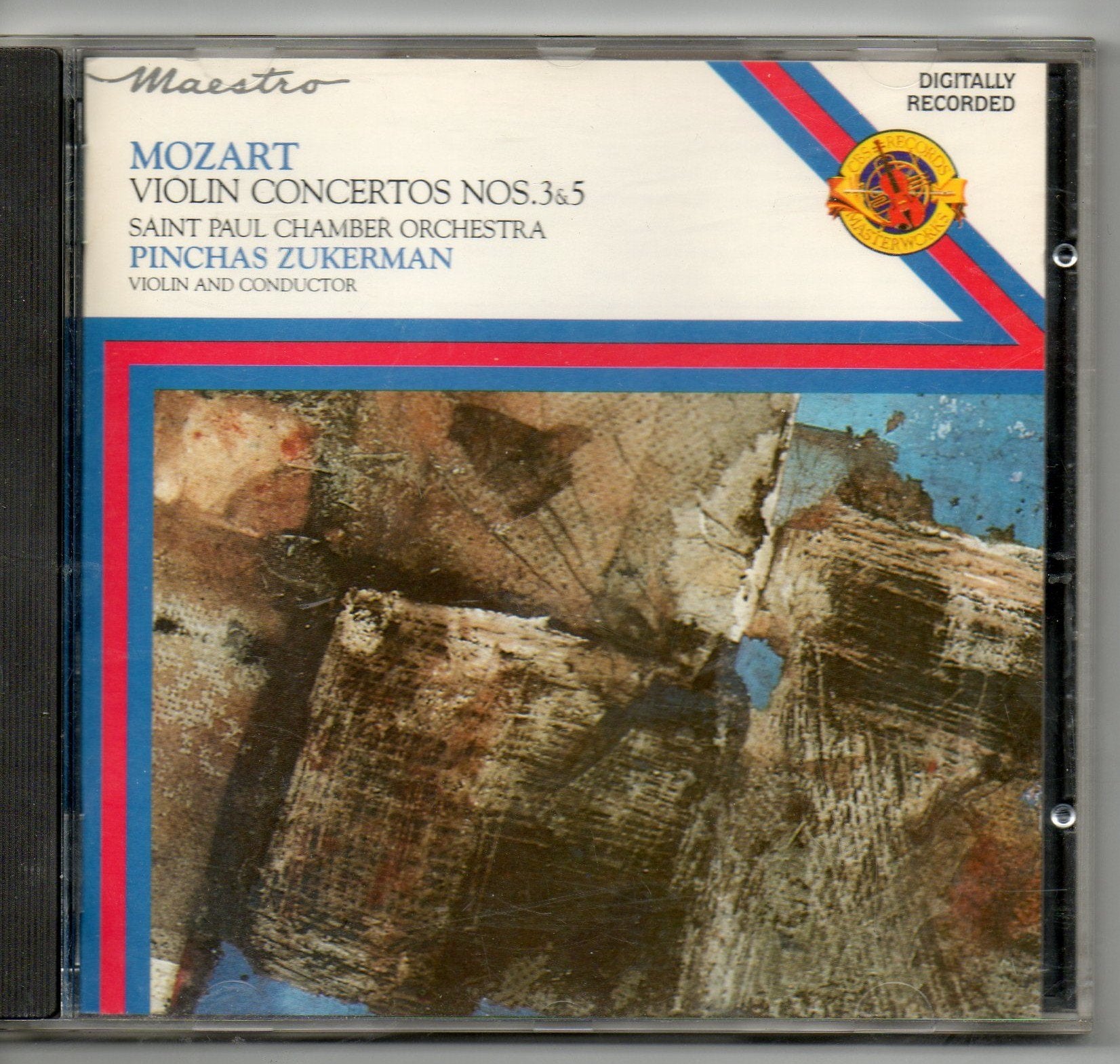 Mozart Violin Concertos Nos 3 & 5 Pinchas Zukerman Saint Paul Chamber Orchestra (1987 CD) Music
