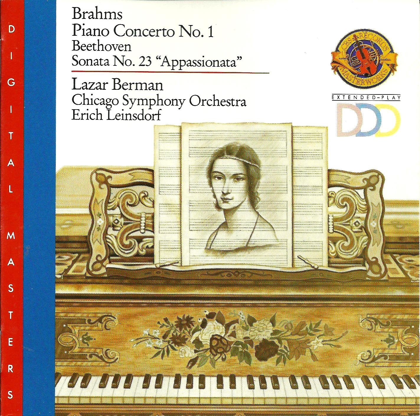 Brahms: Piano Concerto No. 1 & Beethoven: Sonata No. 8 op. 13 "Pathetique" cd