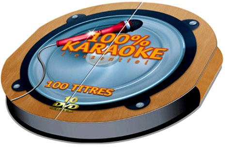 100 % Karaoké : 100 titres pour des soirées endiablées - Coffret 10 DVD dvd