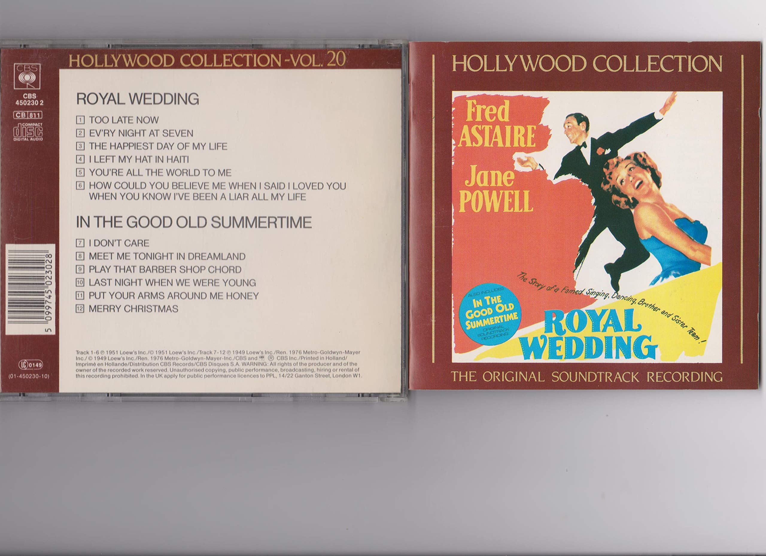 ROYAL WEDDING + IN THE GOOD OLD SUMMERTIME cd