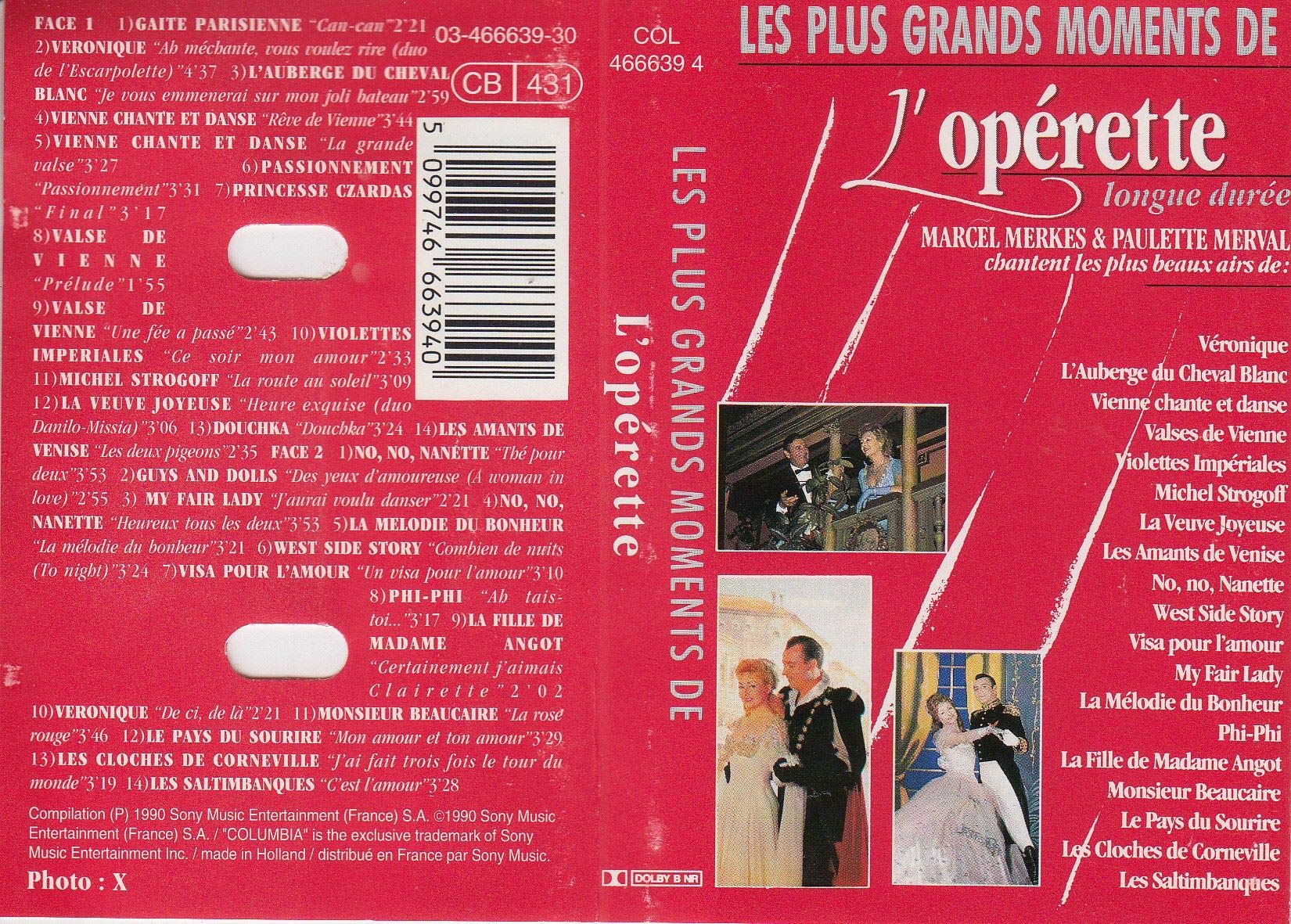 Les Plus Grands Moments De L'opérette Music