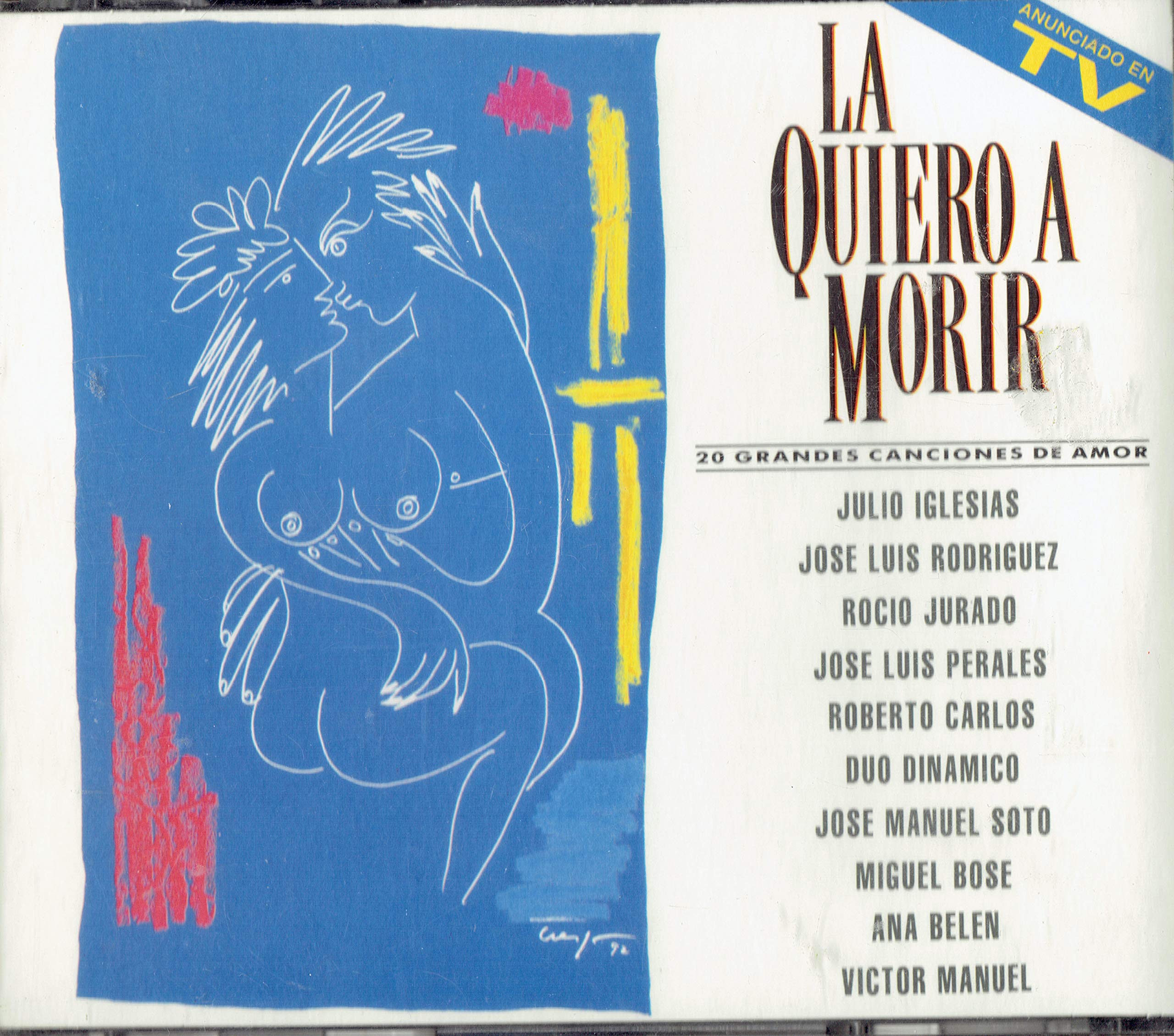 La quiero a morir - 20 grandes canciones de amor cd