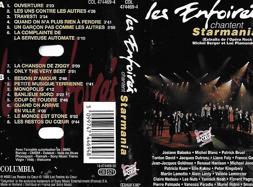 Les Enfoirés Chantent Starmania cd