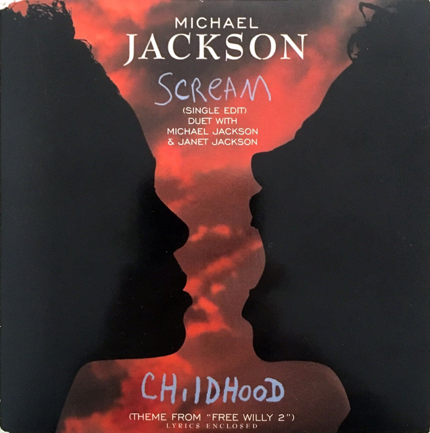 Scream/Childhood (cardsleeve, 1995, & Janet Jackson) Music