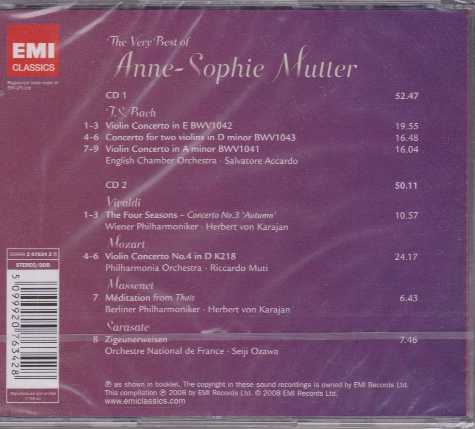 Best of Anne-Sophie Mutter Classical