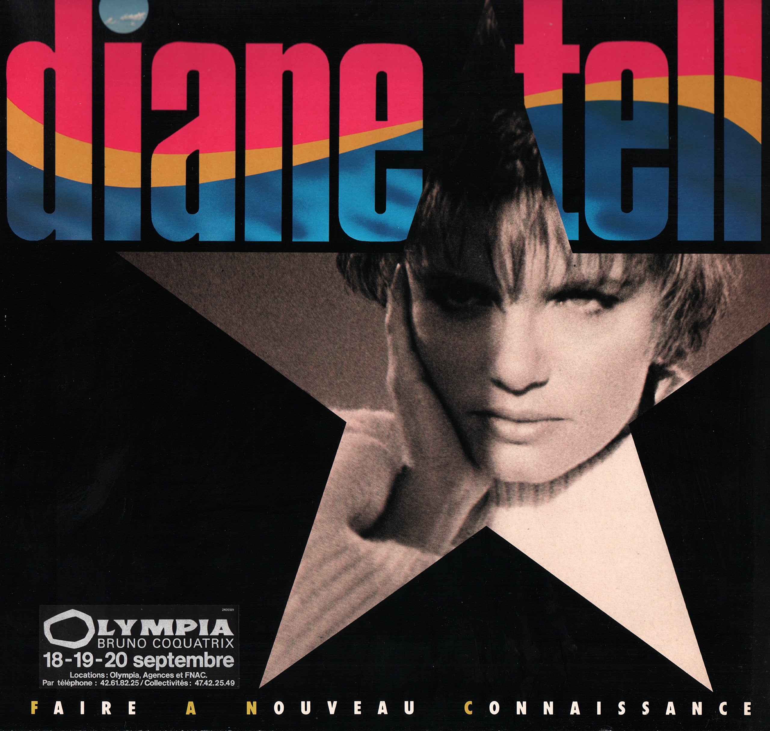 Diane Tell – Faire à Nouveau Connaissance ( Vinyle, album 33 tours 12" ) Pathé Marconi – EMI 2405501 , 1986 – J’arrive pas j’arrive – Paradis d’espace – En passant – Pas grand chose – Faire à nouveau Music