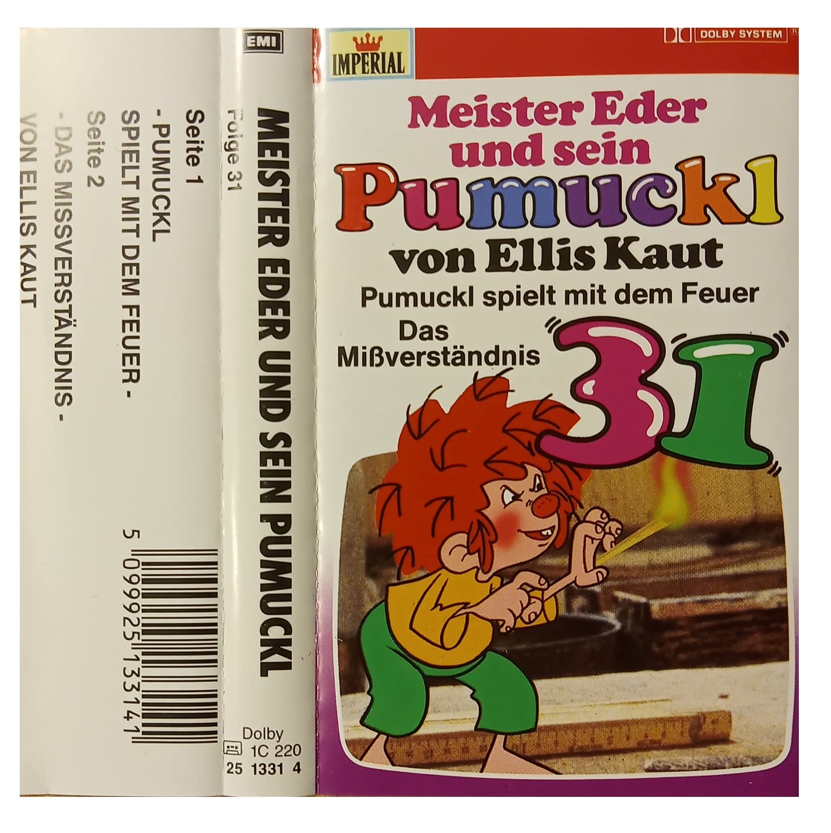 Meister Eder und sein Pumuckl Hörspiel MC 032 32 Pumuckl und das Geld + Pumuckl soll Ordnung lernen EMI Imperial Children & Young People Audio Books