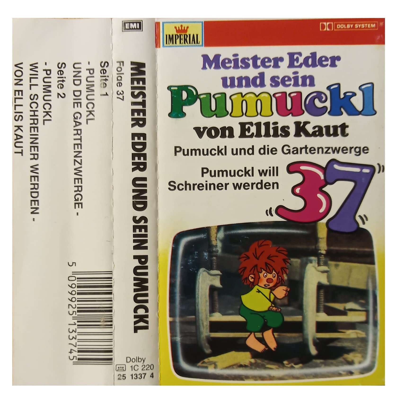 Meister Eder und sein Pumuckl Hörspiel MC 037 37 Pumuckl und die Gartenzwerge + Pumuckl will Schreiner werden EMI Imperial Children & Young People Audio Books
