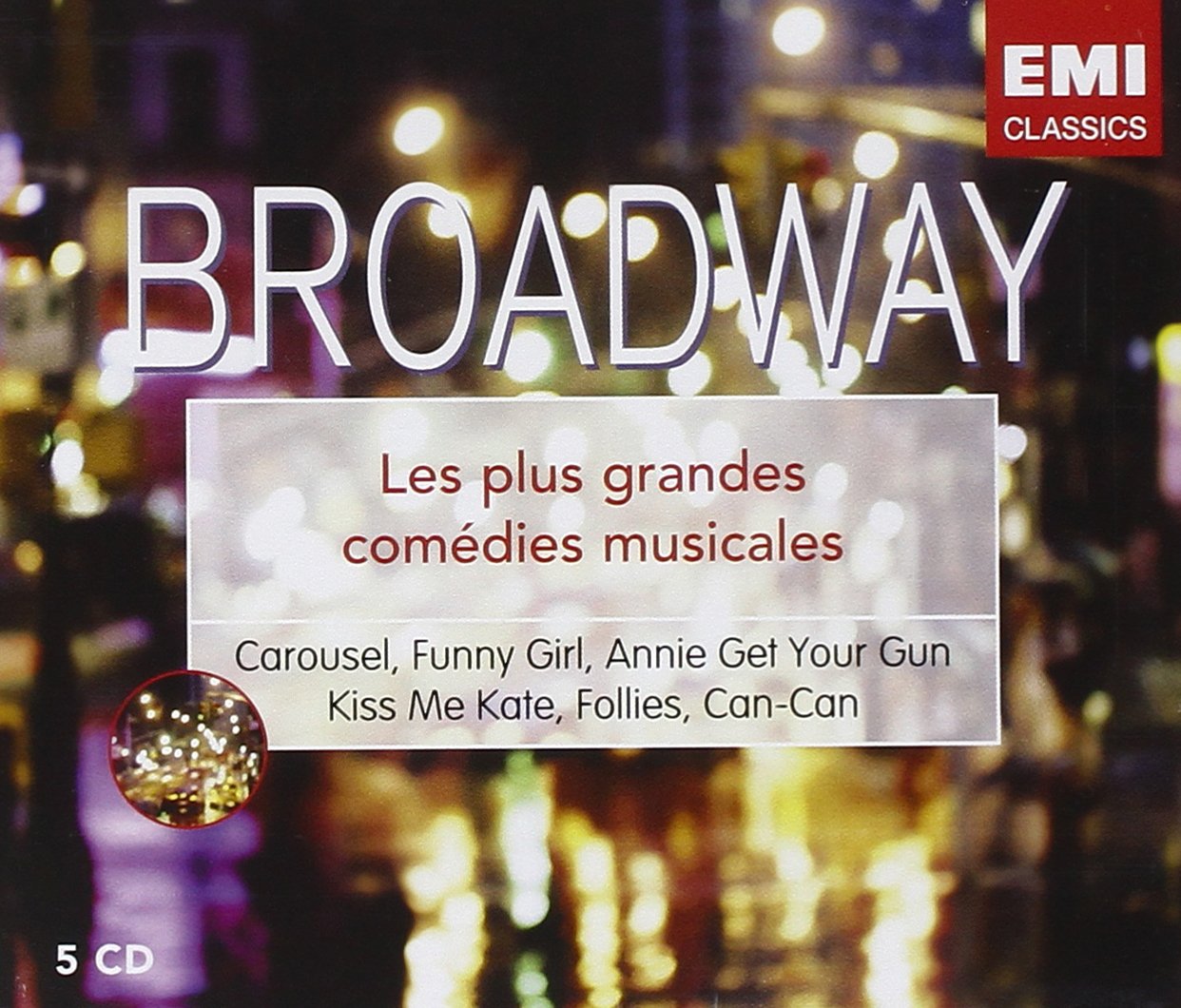 Broadway : Les Plus Grandes Comédies Musicales (Coffret 5 CD) cd