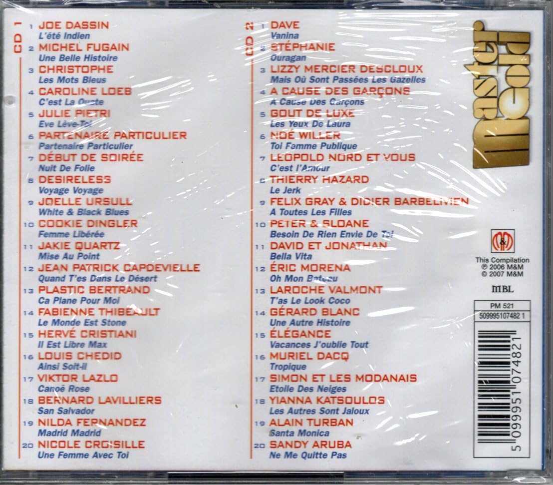 France : Les 40 Tubes Inoubliables De La Chanson Française Pop