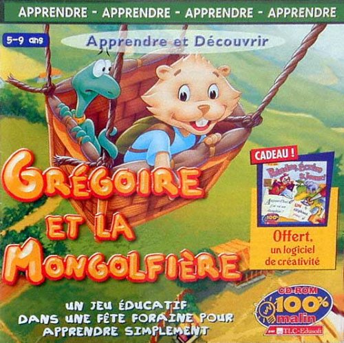 Gregoire et la mongolfiere + peindre, ecrire et jouer software