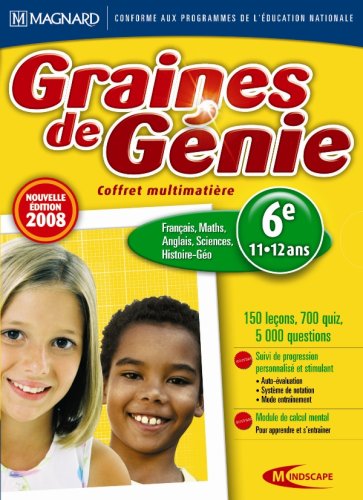 Graines de génie - coffret multimatiere 2008 : sixième (11-12 ans) Other software