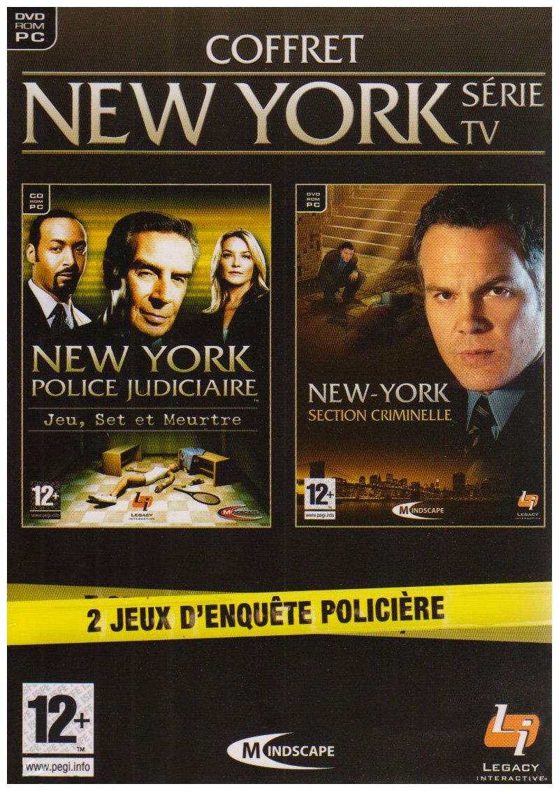 Pack 2 jeux : New York Section Criminelle / Police Judiciaire game