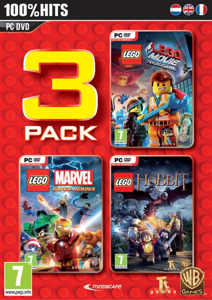 Lego Packung 3 - Flug 2 : der Hobbit +Marvel+Film PC