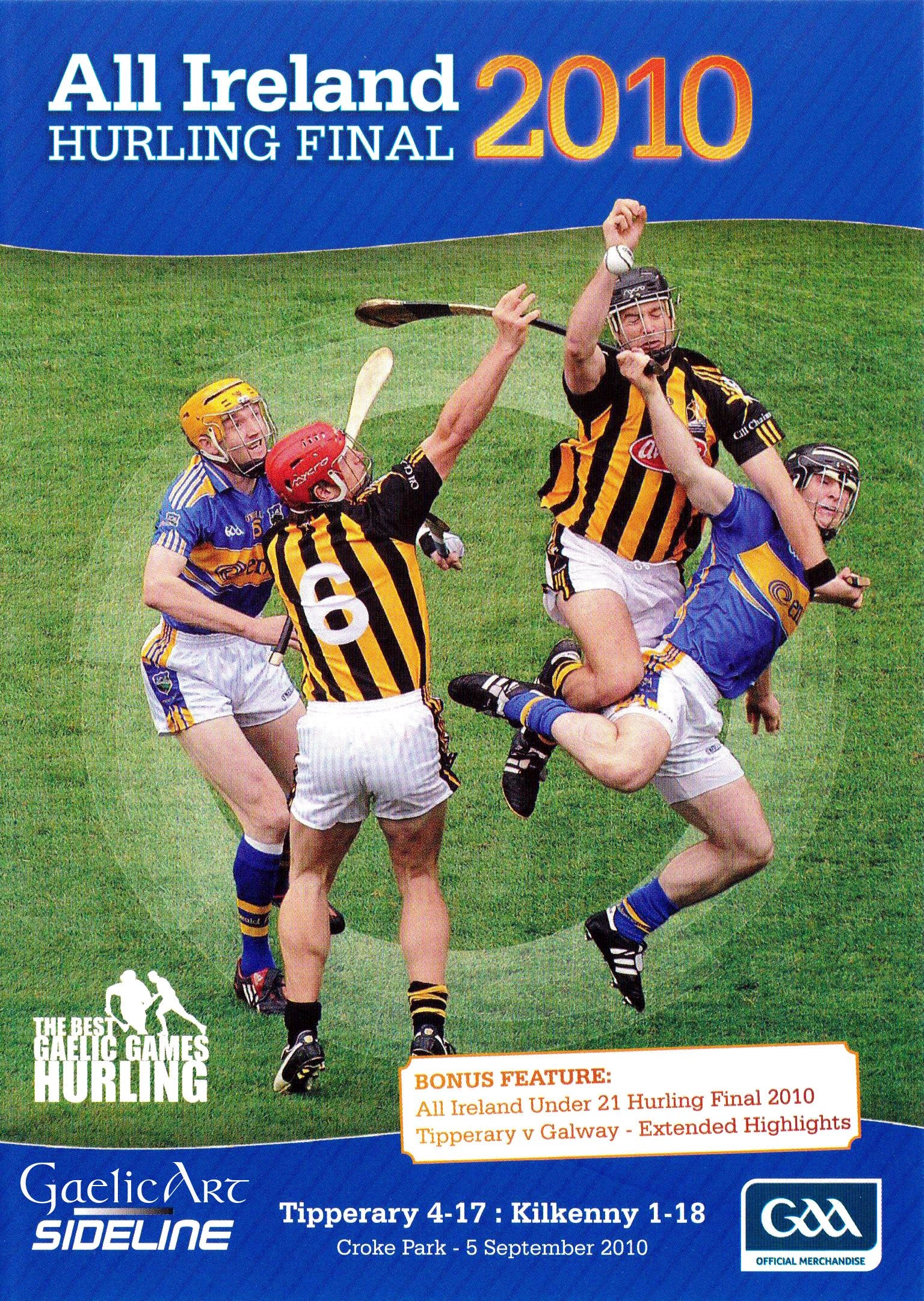 ALL IRELAND HURLING FINAL 2010 TIPPERARY V's KILKENNY 2010 Music