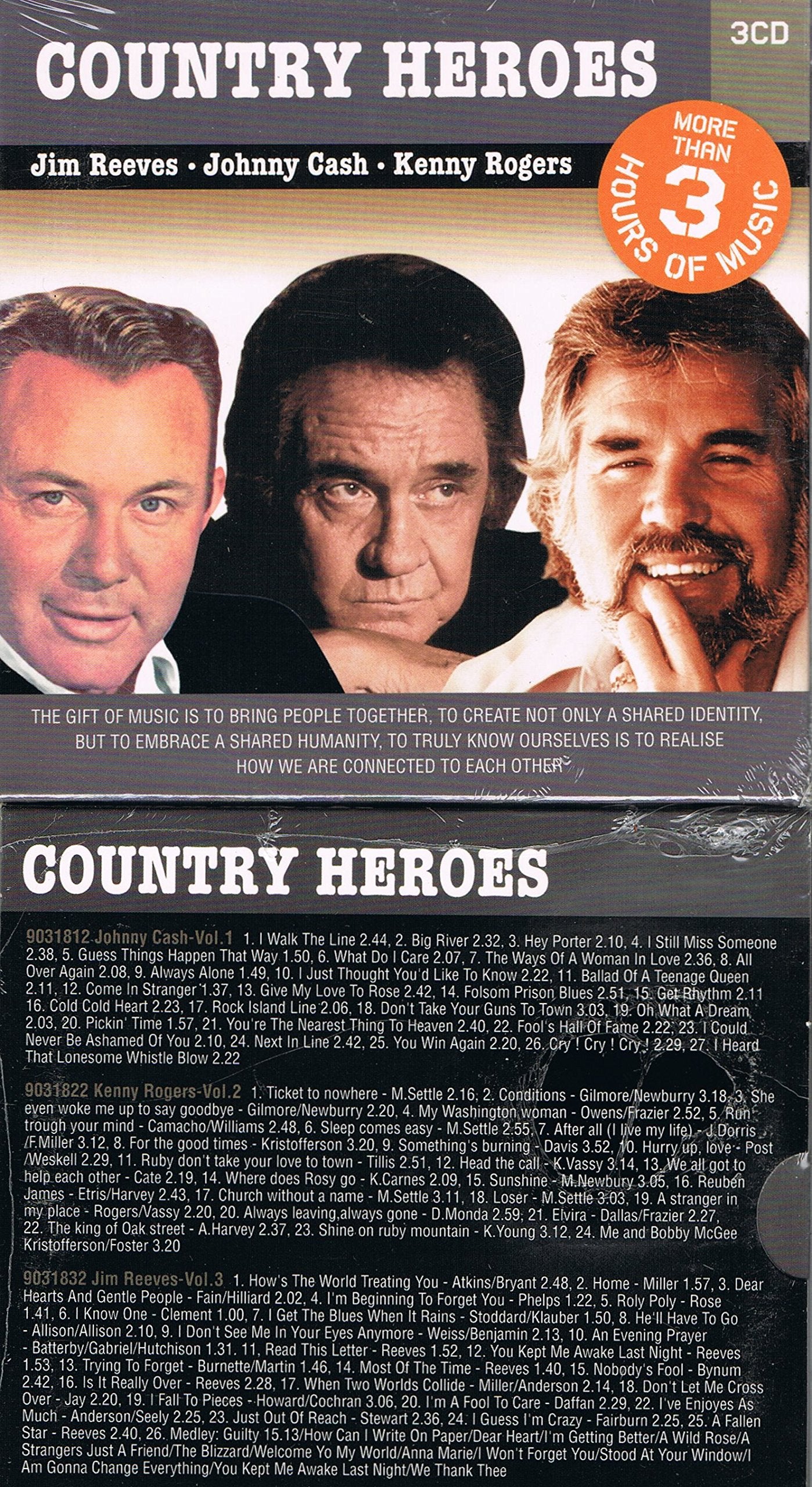 Country Heroes - 3 CD Country & Folk