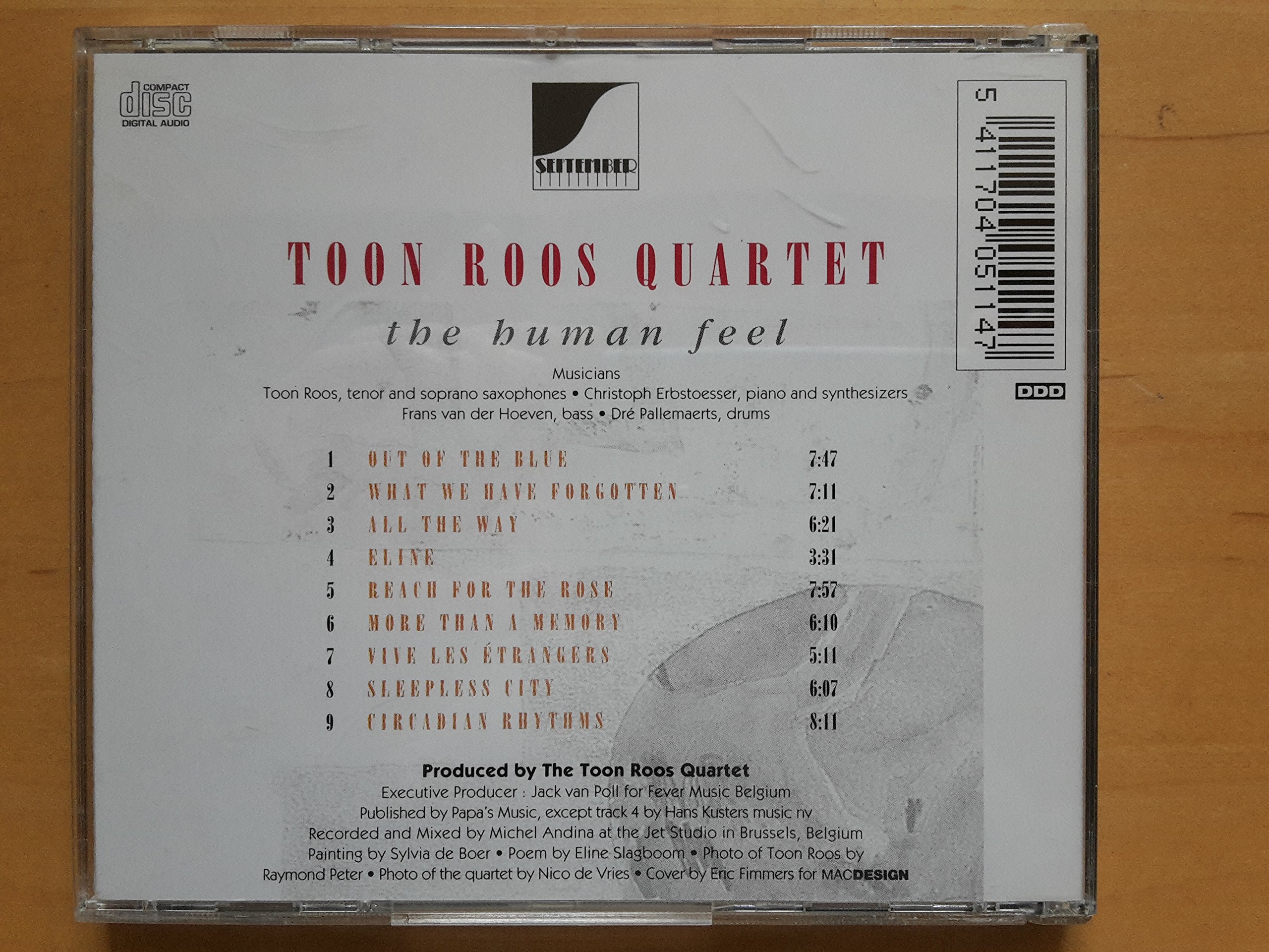 Toon Roos Quartet - The human feel Jazz