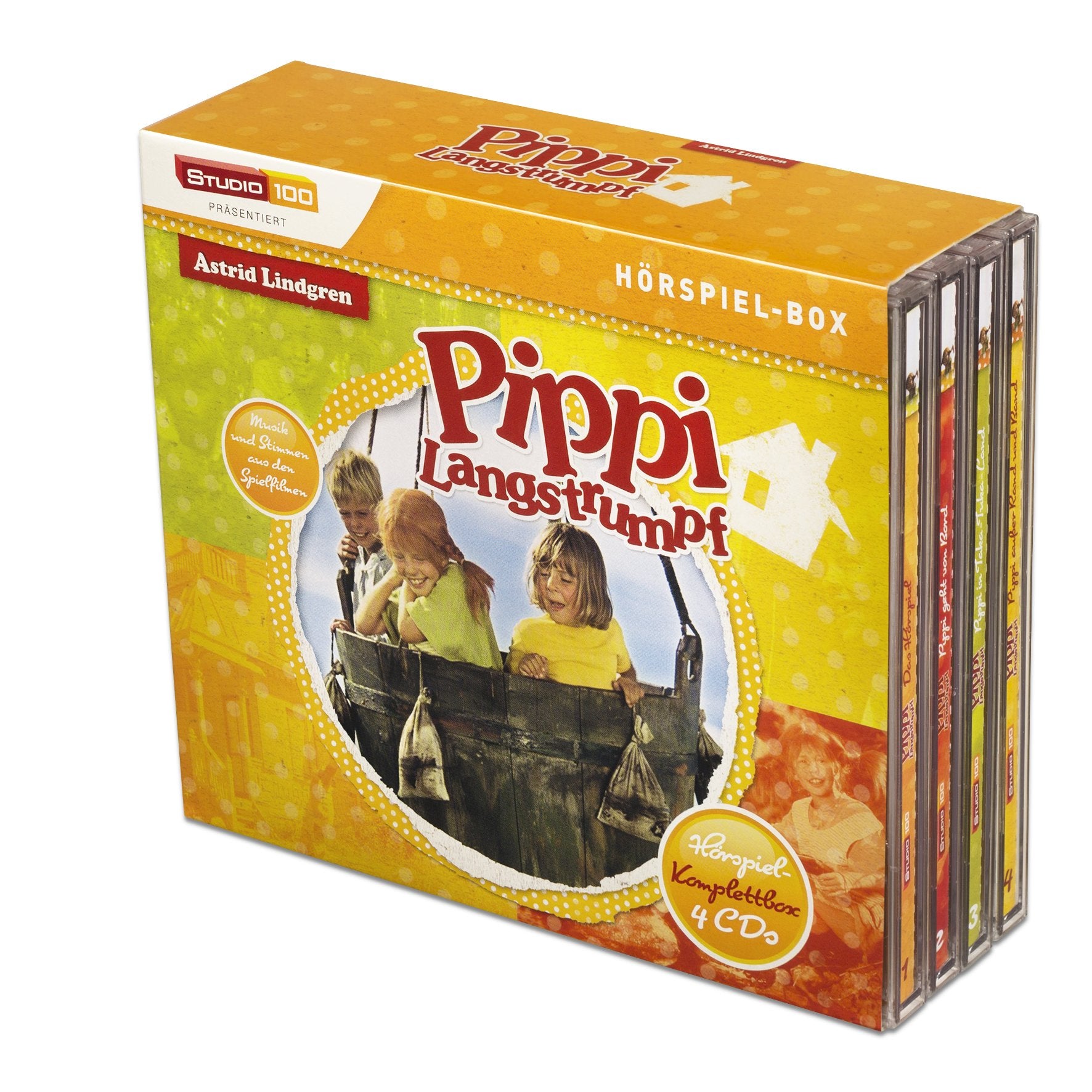 Pippi Langstrumpf Hörspiel Sammelbox (4 Cds) Children & Young People