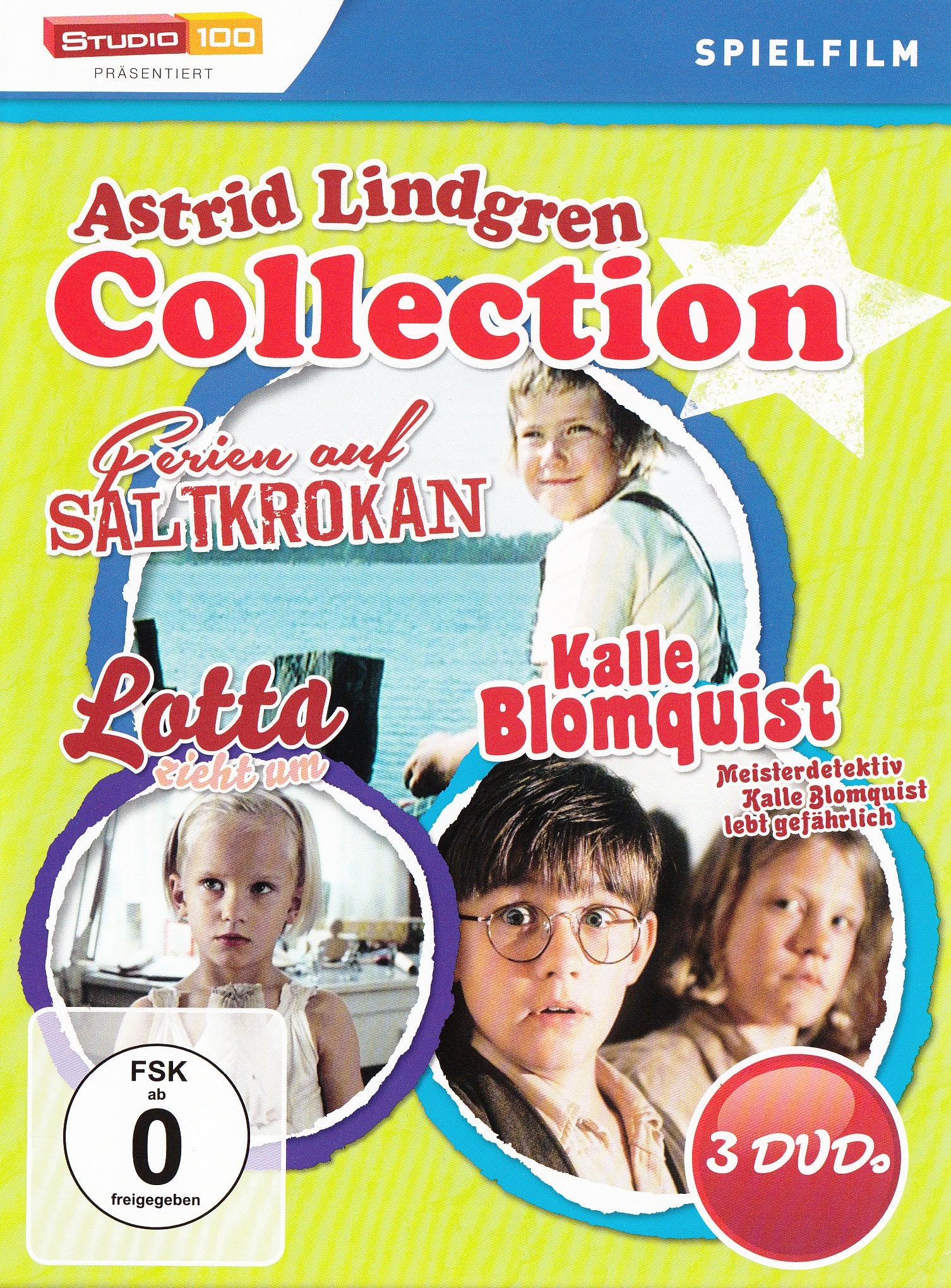 Astrid Lindgren : Ferien auf Saltkrokan - Kalle Blomquist lebt gefährlich - Lotta zieht um - 3DVD Box Movies