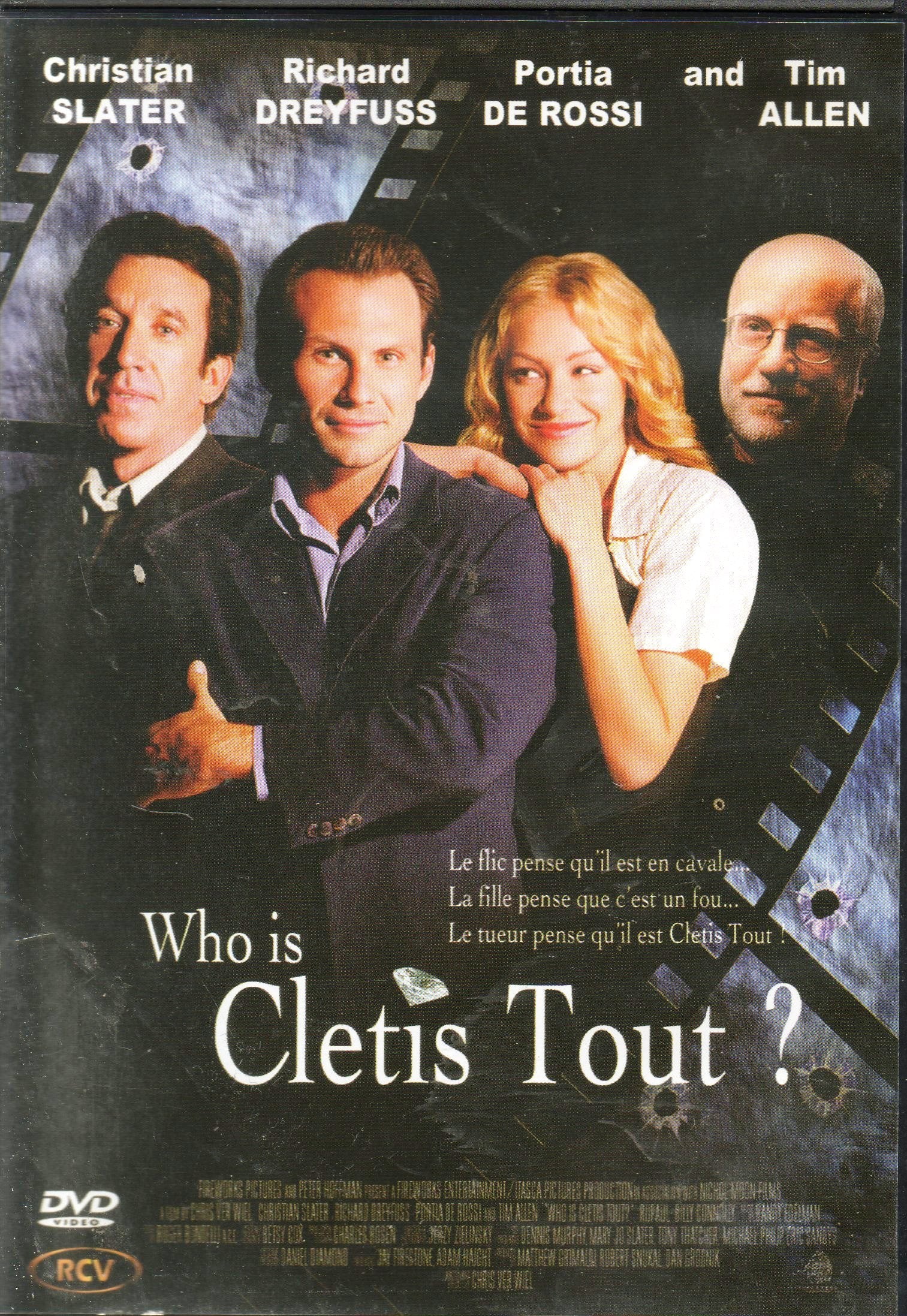 WHO IS CLETIS TOUT ? - CHRISTIAN SLATER - RICHARD DREYFUSS � (1 DVD) Films
