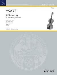 6 sonates Opus 27 et une étude posthume --- Violons solo: et une étude posthume. op. 27. violin. Arts & Music