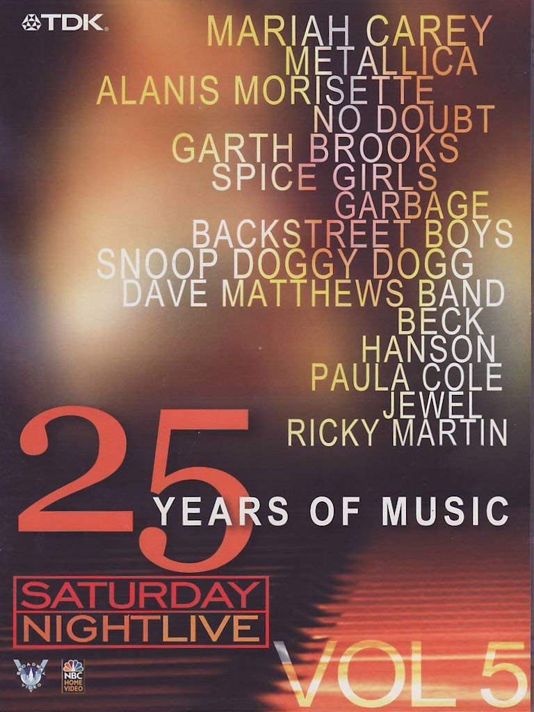 Saturday Nightlive - 25 Years of Music Vol.5 Movies
