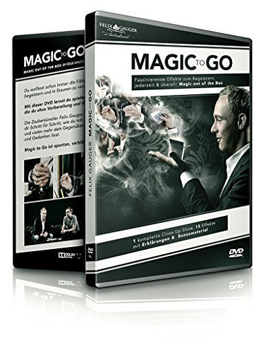 Magic to Go Out of the box Lehr-DVD Zauberkasten-Magie, Zaubershow geheime magische Zauber-Tricks lernen meisterhaft zaubern leicht gemacht, deutsche Anleitung, 90 min. Felix Gauger; Sascha Sperling; Magier; Zauberer und Zauberkünstler and T. Rauch Movies