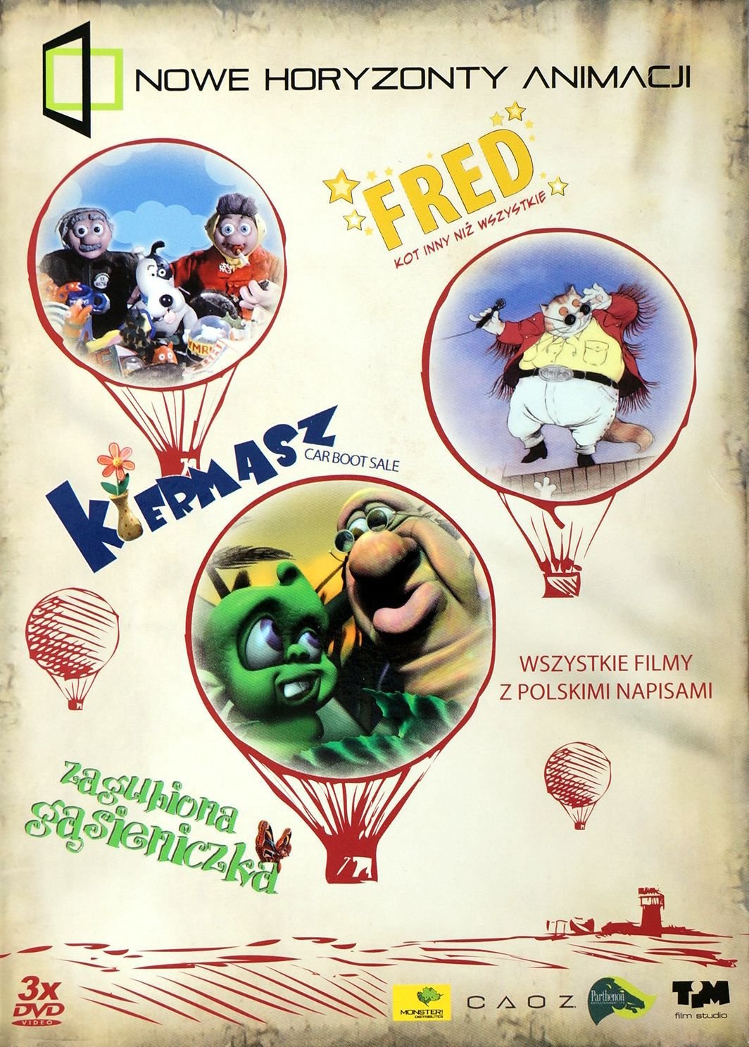 New Horizons of the Animation - (SERIES 3 Box 3 DVD) - Famous Fred / Lost Little Caterpillar / Just a Cool Place - Region ALL (IMPORT) Box sets