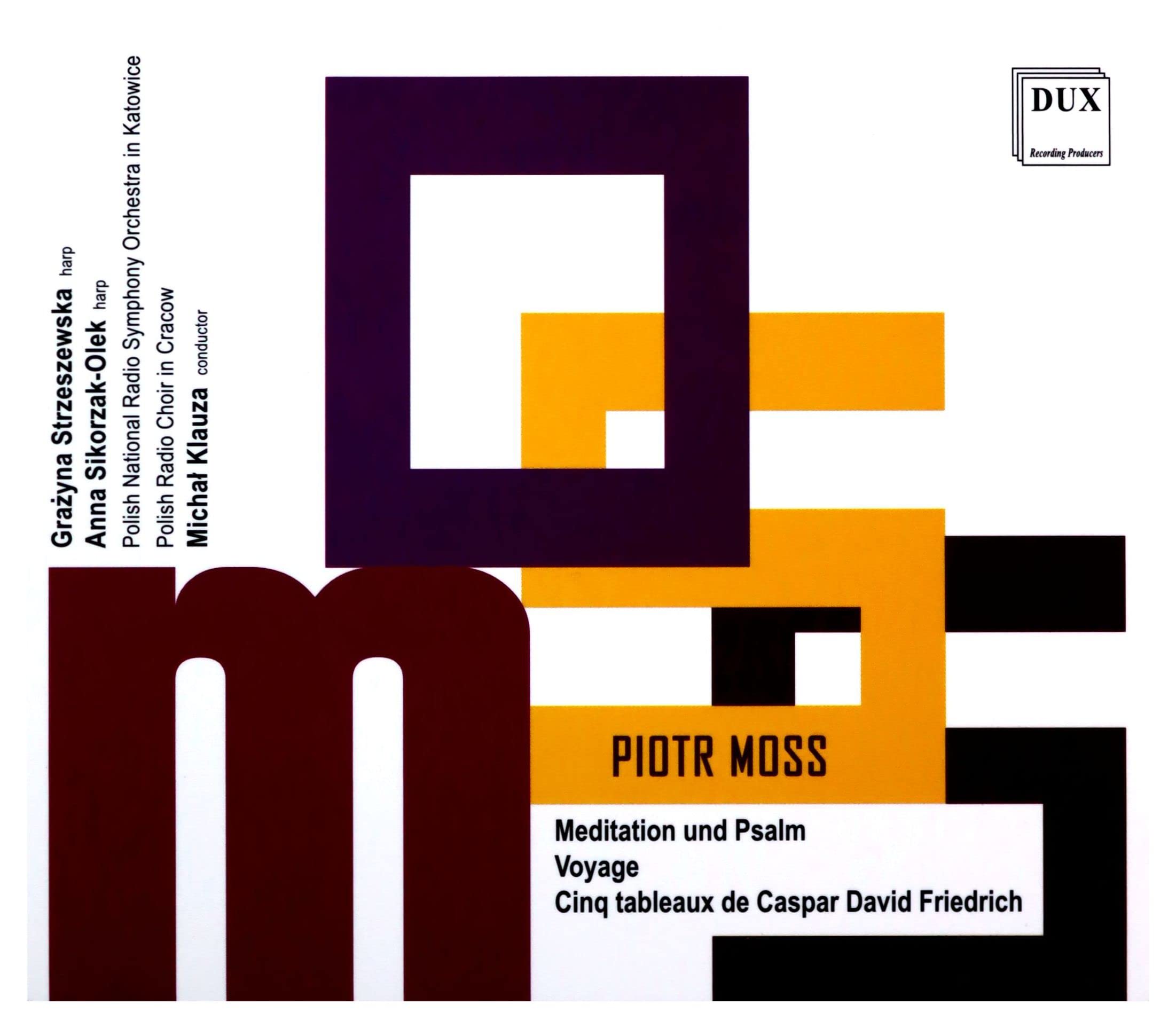 Piotr Moss: Meditation und Psalm / Konzert für 2 Harfen Music