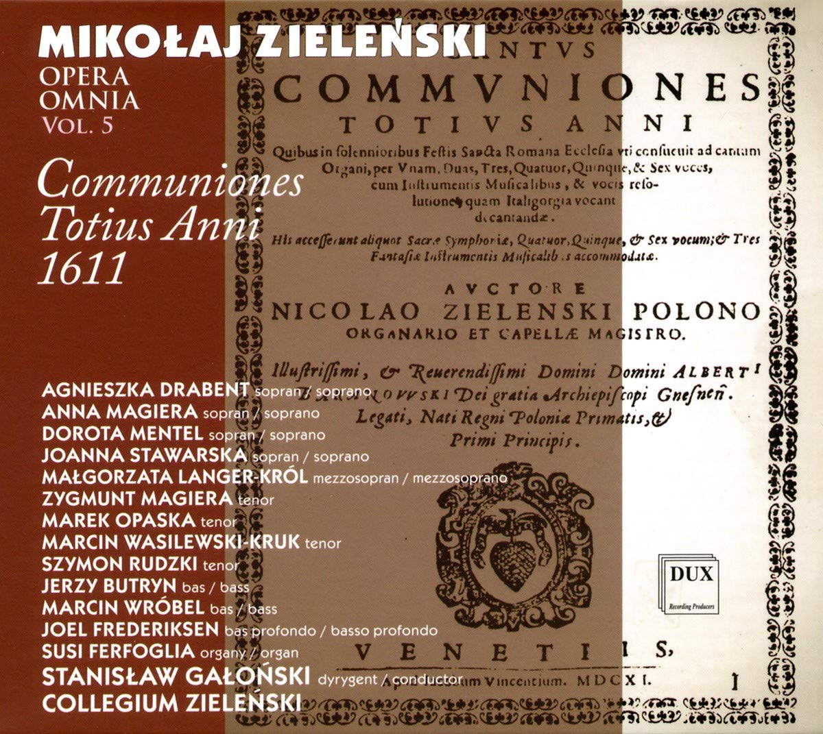Opera Omnia Vol.5-Communiones Totius Anni 1611 Music
