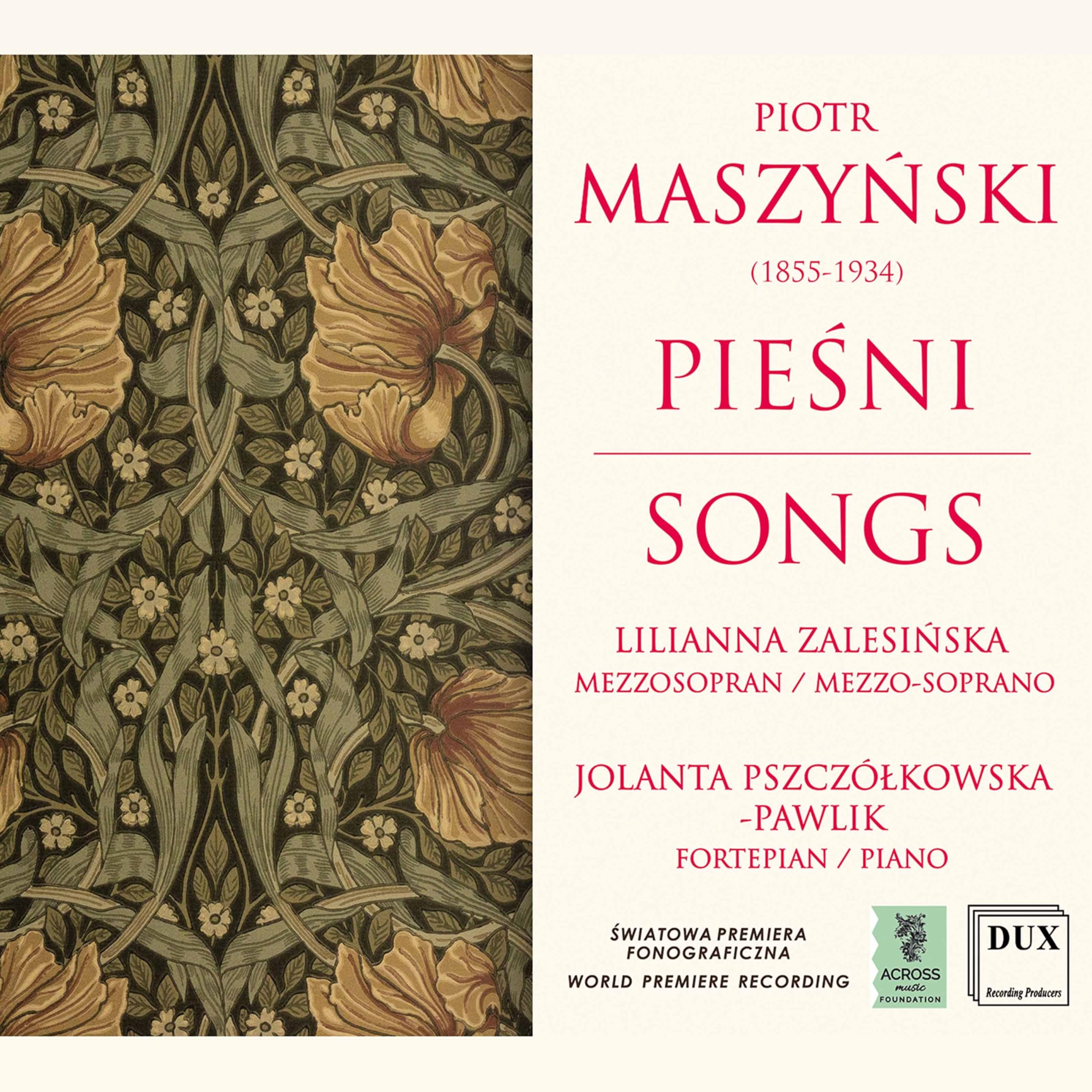 Piotr Maszynski : Mélodies pour Mezzo-Soprano et Piano. Zalesinka, Pszczolkowska-Pawlik. Classical