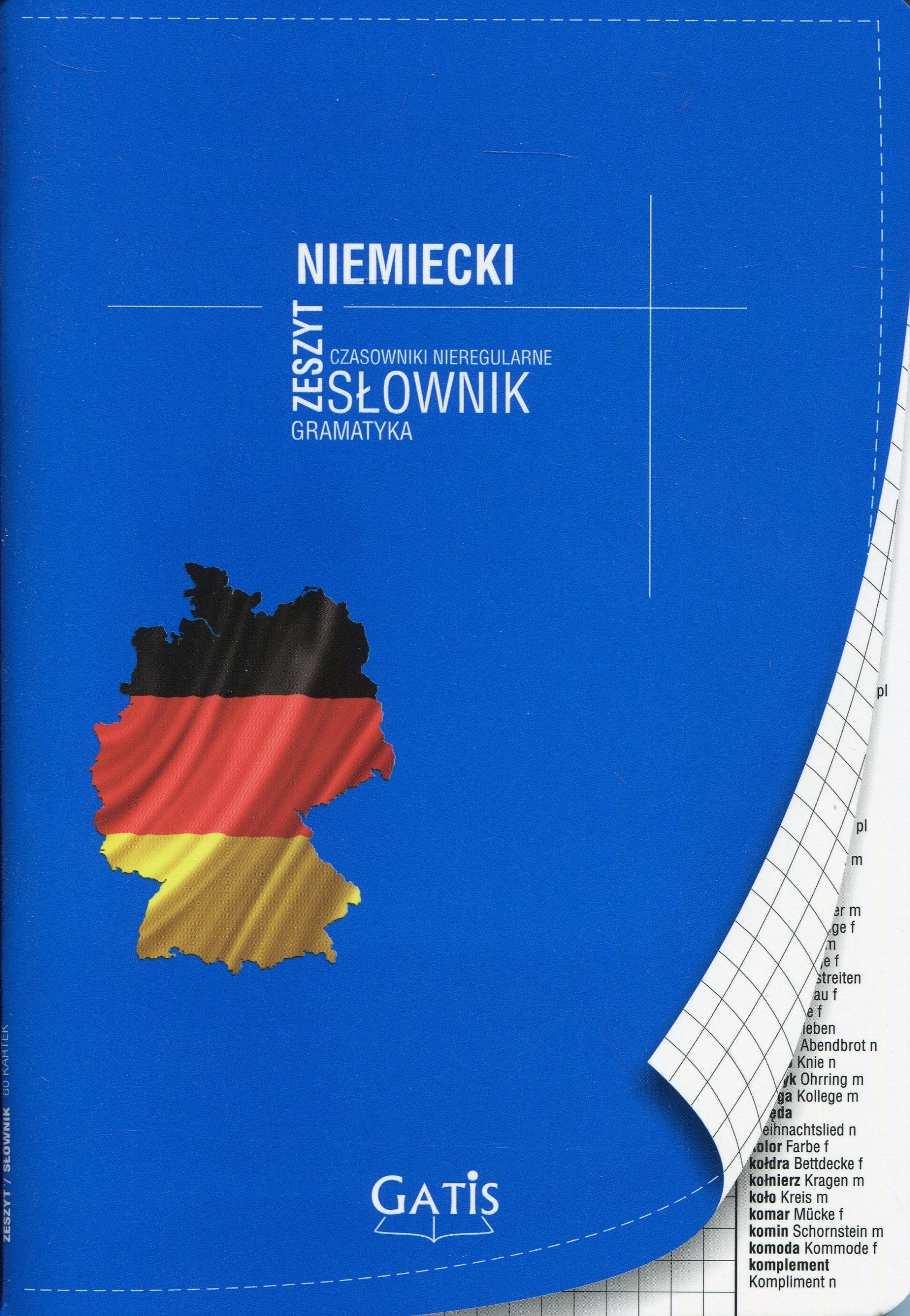 Zeszyt A5 Jezyk niemiecki w kratke 60 kartek Books